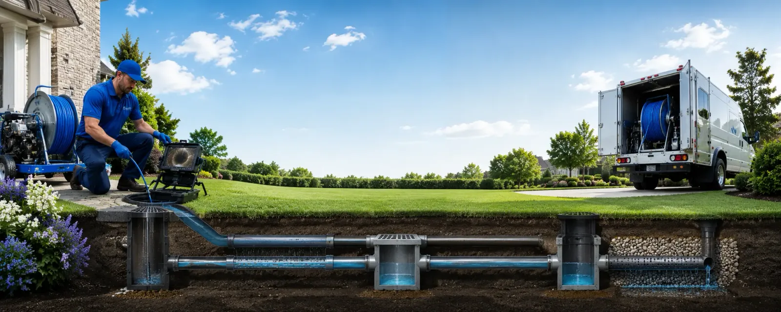 Outdoor drain cleaning information for Urania, LA